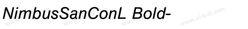 NimbusSanConL Bold字体转换